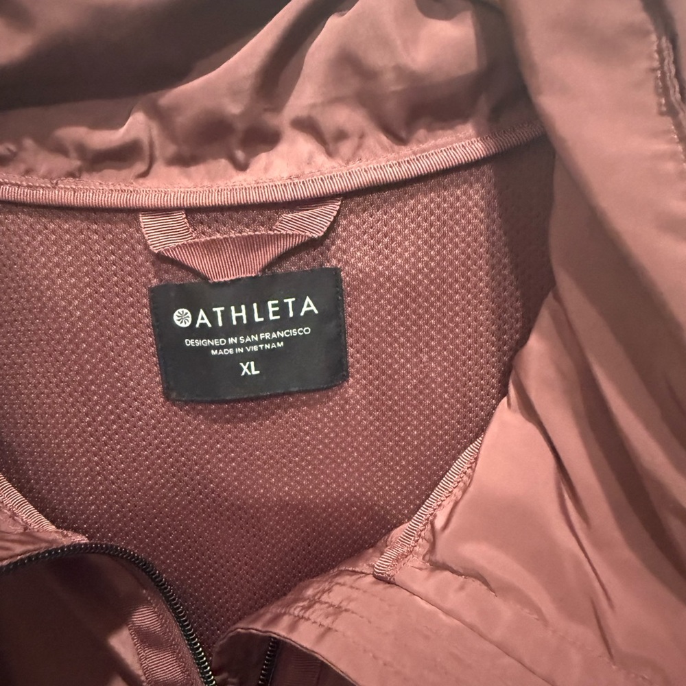 Athleta Women's Rust/Brown Raincoat Jacket - Picture 3 of 3